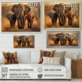 thumbnail image 4 of Designart "Africa Tuskers Kinship" Animals Floater Framed Canvas Wall Art, 4 of 7