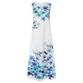 thumbnail image 4 of ibuvkizy Summer Dresses for Women Plus Size,Women's Casual Long Dress With Pocket Floral Print Sleeveless Maxi Dress,Holiday Party Beach Dress,Gifts for Women, 4 of 8