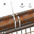 thumbnail image 5 of 1000Pcs Chain Link Fence Ties,Multi-Purpose Self-Locking Stainless Steel Zip Ties for Outdoor Garden, 5 of 7