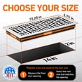thumbnail image 4 of 2x14 Floor Vent Covers Floor Register with Mesh Cover Trap, Heat and Air, Walkable Metal Floor Register for HVAC Duct, Basketweave, White, 4 of 7