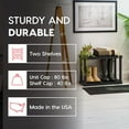 thumbnail image 4 of IRIS 2-Tier Shelving Unit, 17'' Fixed Height, Medium Storage Organizer for Home, Shoe Rack Entryway, Garage, Closet, 4 of 8