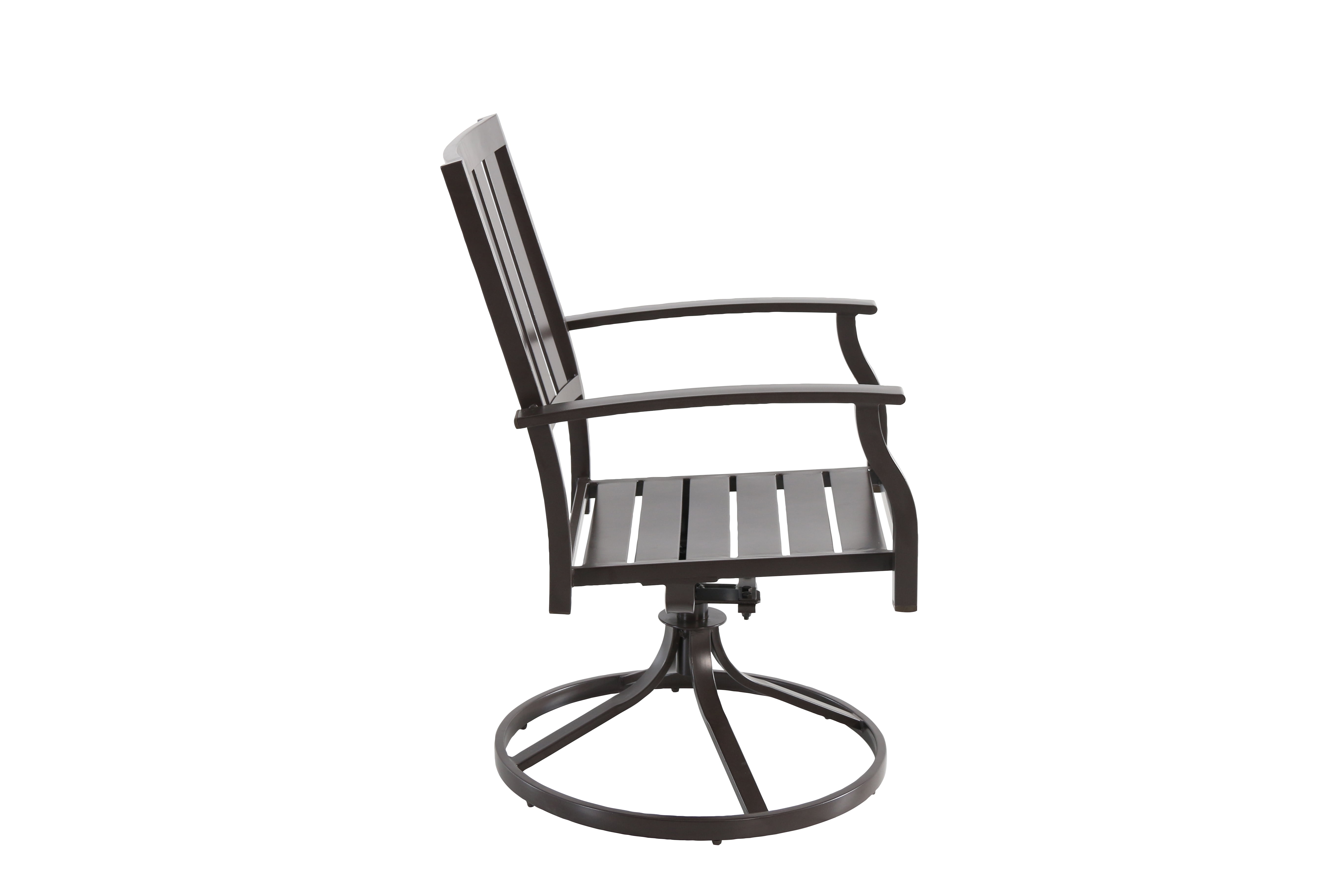 Better Homes & Gardens Camrose Farmhouse Mix and Match Slat-Back Swivel Chair Set of 2 
