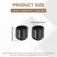 thumbnail image 2 of 100pcs Pegboard Hooks Protector Rubber End Caps, Peg Board Hook Flexible Prongs End Tips Caps Rack Cover for Pegboard  Dishwasher Hook, Black(30mm Long 12mm Inner Dia), 2 of 6