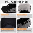 thumbnail image 5 of Men's Cotton Newsboy Cap Soft Fit Cabbie Hat, 5 of 6