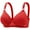 Red, variant on Wireless Bra Women's Floral Lace Bra Plus Size Firm Hold Non Wired Non Padded Full Coverage Minimizer Red,38