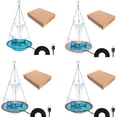 thumbnail image 3 of Methold Fuente flotante para jardín con construcción avanzada de ABS y metal para una bañera de exterior duradera. Suministros de alimentación y agua para mascotas púrpura, 3 of 6