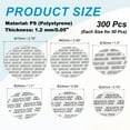 thumbnail image 2 of Uxcell 20mm/24mm/28mm/38mm/63mm/70mmFoam Lid Liner, 300Pcs Adhesive Round PS Pressure Sensitive Seals, Cap Liners Resistant Tamper for Plastic Glass Jar Bottle Cap Canning Vials Seals, 2 of 7