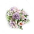 thumbnail image 2 of Bola de flores falsas Nikou de seda color morado, 2 of 14