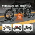 thumbnail image 3 of BENTISM Motorcycle Front & Rear Stand 850 lbs Bike Wheel Lift Forklift Spoolift Paddock Swingarm Lift U+L Design for Most Yamaha Honda Kawasaki Suzuki Motorcycles, 3 of 10