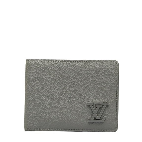 Pre-Owned Louis Vuitton Aerogram Portefeuille Multiple Card Case Bi-fold Wallet M81026 Grey...
