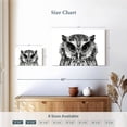 thumbnail image 4 of Elephant Stock Bewitching Owl Wall Art - Horizontal Canvas Wall Art - Living Room Wall Decor - Animal Canvas - Black And Gray Decor - 12" x 8", 4 of 8