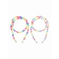 thumbnail image 4 of Kids Acrylic Rainbow Colorful Star Heart Beaded Chain Face Mask Holder Lanyard Eyeglass Anti-Lost Strap Necklace String, 4 of 10