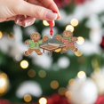 thumbnail image 2 of ViciArt Gingerbread Ornament – Table Tennis with Holiday Cookies, Christmas Tree Decor, 2 of 4