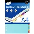 thumbnail image 1 of Just Stationery 20 A-Z A4 Paper Index Dividers, 1 of 1