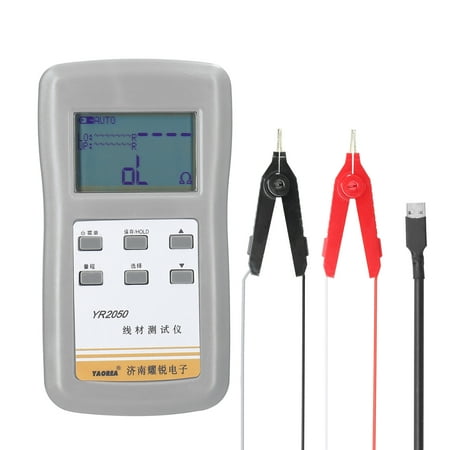 

CACAGOO YAOREA YR2050 Handheld Portable High Accuracy 4-Wires Milliohm Meter Wireline Current Detecting Low Resistance Micro Resistance Meter Tester