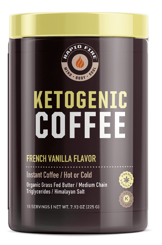 Rapid Fire French Vanilla Keto Instant Coffee Mix, 7.93 oz Canister