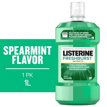 Listerine Freshburst Antiseptic Mouthwash Oral Care, Mint, 1 L