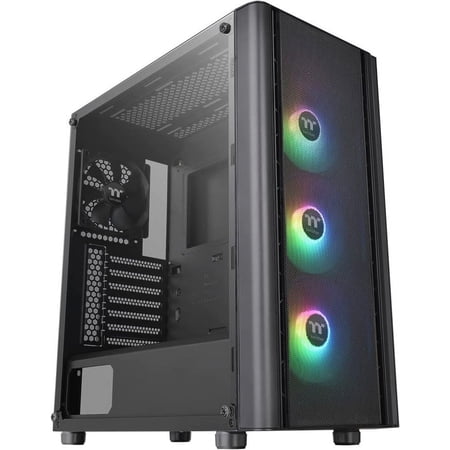 Thermaltake V250 TG ARGB Air Computer Case, Black