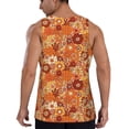 thumbnail image 3 of Easygdp Hippie Flower Men's Tank Top, Sleeveless Muscle T Shirts, Breathable, Quick-Dry, Loose for Gym, Running, Fitness - XX-Large, 3 of 9