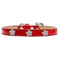 thumbnail image 5 of Dog, Puppy  Pet Widget Ice Cream Collar, "Silver Flower", 5 of 9