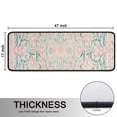 thumbnail image 5 of Kitchen Rugs Sets Of 2,Pink Floral Pattern Anti Fatigue Kitchen Mat Rugs Non Slip Washable,Decorative Kitchen Floor Mats for Kitchen,Sink,Laundry,17"x47"+17"x47", 5 of 5