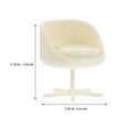 thumbnail image 2 of TEHAUX 6-Piece Miniature Outdoor Dollhouse Furniture Set, Beige ABS Chairs, Eclectic Style for Office and Home Decor, 2 of 8