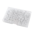 thumbnail image 1 of Youkk 100pcs Transparent Drawing Pin Board Pins Thumbtacks Push Pin Nails Card As Shown 1Set, 1 of 1