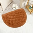 thumbnail image 3 of sunsanly Doormat Semi-Circle Shape Anti-slip Absorbs Moisture And Dirt Wear-resistant Indoor Entrance Door Mat Living Room Kitchen Bathroom Entryway Carpet, 3 of 8