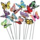 thumbnail image 1 of Paquete de 50 mariposas de colores CHAO para decoración de jardín en palitos, 1 of 4