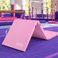 thumbnail image 4 of Justice 6ft Three-Fold Gymnastics Mat with Carry Handles, Light Pink, 1.5-inch Thickness, 4 of 12