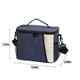 thumbnail image 4 of Lonchera para hombres y mujeres | Bolsa térmica superaislada para alimentos | Nevera portátil reutilizable | A prueba de fugas | Correa ajustable para el hombro | Azul marino | 9.84x7.87x6.88, 4 of 8
