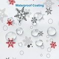 thumbnail image 2 of Christmas Snowflake Shower Curtain with 12 Hooks Christmas Bathroom Curtains Decor, Winter Xmas Christmas Shower Curtains for Bathroom Decorations, 72x72 Inch, 2 of 5