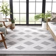 thumbnail image 3 of SAFAVIEH Cabana Carina Diamond Indoor/Outdoor Area Rug, Ivory/Black, 9' x 12', 3 of 14