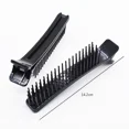 thumbnail image 4 of Professional Hair Grip Clamps Salon Hair Section Cutting Clips Comb Barber Dyeing Perm Hair Pins Home DIY Hair Styling, 4 of 7
