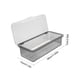 thumbnail image 3 of Organizador de utensilios de cocina transparente con tapa | Almacenamiento de palillos y vajilla | Bandeja de drenaje multicompartimento | Portacubiertos de encimera para cucharas, tenedores y, 3 of 6
