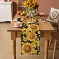 thumbnail image 2 of Sunflower Table Runner 70 Inches, Yellow Floral Elegant Pastoral Flowers Watercolor Bed Runner Dresser Scarves Tabletop for Indoor Outdoor Parties/Ceremony/Banquet, 13" x 70", 2 of 8