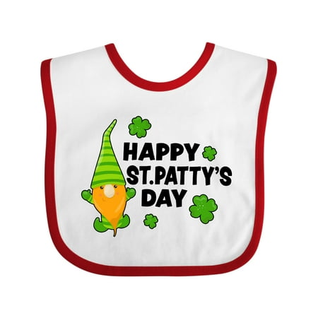 

Inktastic Happy St Pattys Day with Gnome Gift Baby Boy or Baby Girl Bib