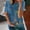 Blue womens top dressy casual, variant on Wycnly Womens Tops Dressy Casual Breathable Comfy Loose Fit Ladies Vintage Pullover Tshirts Summer Short Sleeve Round Neck Tops Floral Print Blouse Orange s