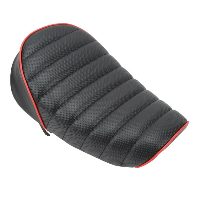 Asiento De Cuero De La PU, Asientos Retro Del Cojín De La Silla De Montar Suaves Para La Motocicleta