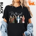 thumbnail image 4 of Catholic Saint T-Shirt, Pray Like A Girl Christian Shirt, Gift for Women, Faith Inspired Shirt, Cute Faith Sweatshirt, 4 of 4