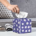 thumbnail image 6 of Kdxio Daisies Flowers Print Tissue Box Cover,Square Decorative PU Leather Facial Paper Case Organizer Holder Dispenser for Bathroom,Night Stands,Desk,Car 5.2''X5.2''X5.2'', 6 of 8