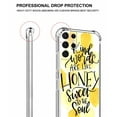 thumbnail image 4 of Kind Words Are Like Honey ,Positive Quote Case for Samsung Galaxy S21 Ultra ,Aesthetic Art Design Pattern TPU Shock Proof Cover Case, 4 of 5