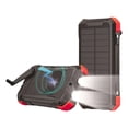 thumbnail image 1 of Mr. Gadgets Solar Blast Power Bank 20000 Mah Bateria Panel Solar De Carga Portatil Con Linterna, Manivela De Emergencia, Carga Inalambrica, Color Negro Con Rojo., 1 of 7