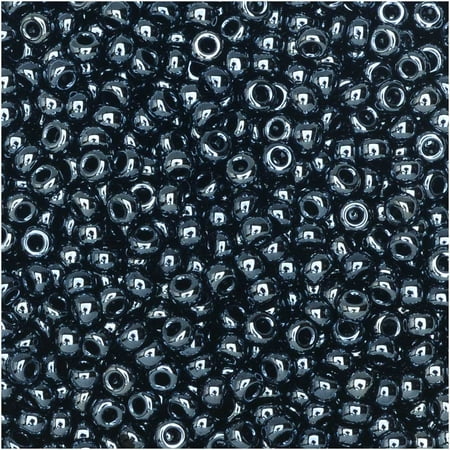 - Miyuki Round Seed Beads, 11/0 Size, 8.5 Gram Tube, #451 Gunmetal