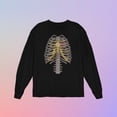 thumbnail image 5 of Halloween Steampunk Mechanical Skeleton Costume Mens Long Sleeve T Shirt, 5 of 5