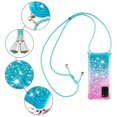 thumbnail image 5 of Funda para Samsung Galaxy S20 Plus 5G Brillantina Líquida Divertida Reluciente y con Cristales en Movimiento Cuerpo Cruzado con Cordón Ajustable, 5 of 5