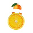 thumbnail image 3 of Disfraz naranja de cosplay, reutilizable, sin mangas, adorable y realista, con sombrero, disfraz de rodaja de fruta para fiestas de Halloween. Para niños, 3 of 8