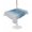 Grey, grey blue, variant on Outdoor Tablecloth with Umbrella Hole for Patio/Picnic/Party/Camping, Blue Grey Ombre Waterproof Table Cloth Rectangle Table Cover Washable, Farmhouse Gradient Minimalist (60"x 84")