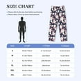 thumbnail image 4 of Logiee Leaves Flower Print Pajama Pants for Men,Men’s Pajama Bottoms,Mens PJ Pants with Pockets & Button Fly-X-Large, 4 of 6
