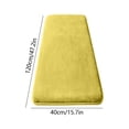 thumbnail image 3 of SLYNSHome Extra Large Bath Mat,Yellow Soft Shaggy Runner Rug,Coral Fleece Non Slip Absorbent Machine Washable Floor Carpet for Bedroom Bathroom Home Decoration, 3 of 8